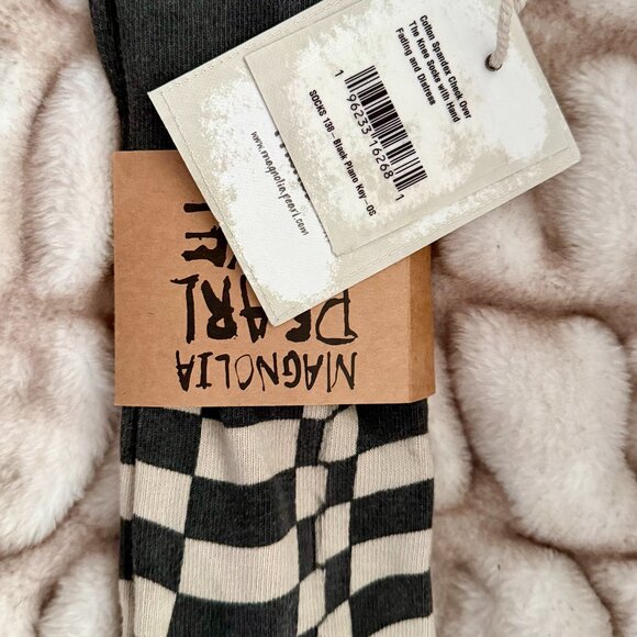 Magnolia Pearl Check Over the Knee Socks - Picture 2 of 7